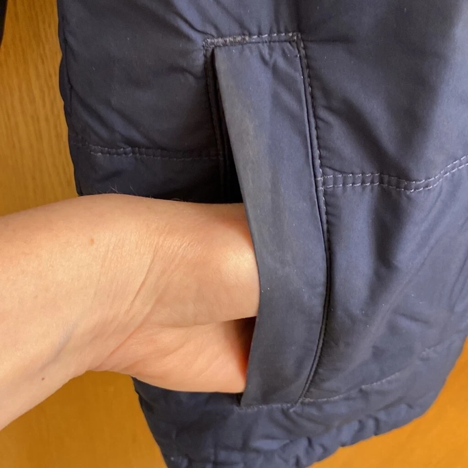 NORTH FACE Boys Reversible Hooded Full Zip Coat Jacket Blue Grey Size Large 16 - Изображение 4 из 4