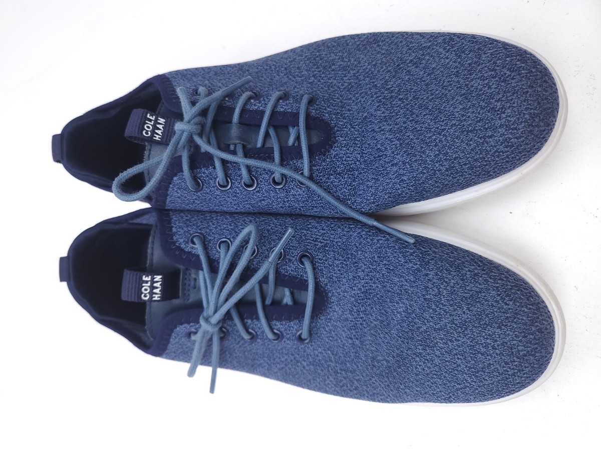 Mens Cole Haan Grand Plus Essex Blue Knit Comfort Shoes  display picture 3