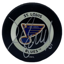 Jim Campbell Signed St. Louis Blues Official Game Puck