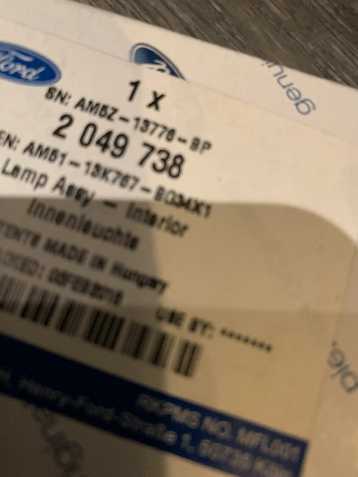 Ford Focus MK3 C-Max Interior Light Lamp LED 2049738 Genuine Part 2 049 738 - Image 2 of 2