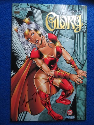 GLORY PREVIEW GOLD FOIL VARIANT  SIGNED LTD TO 500 W/COA  2001 AVATAR ALAN MOORE