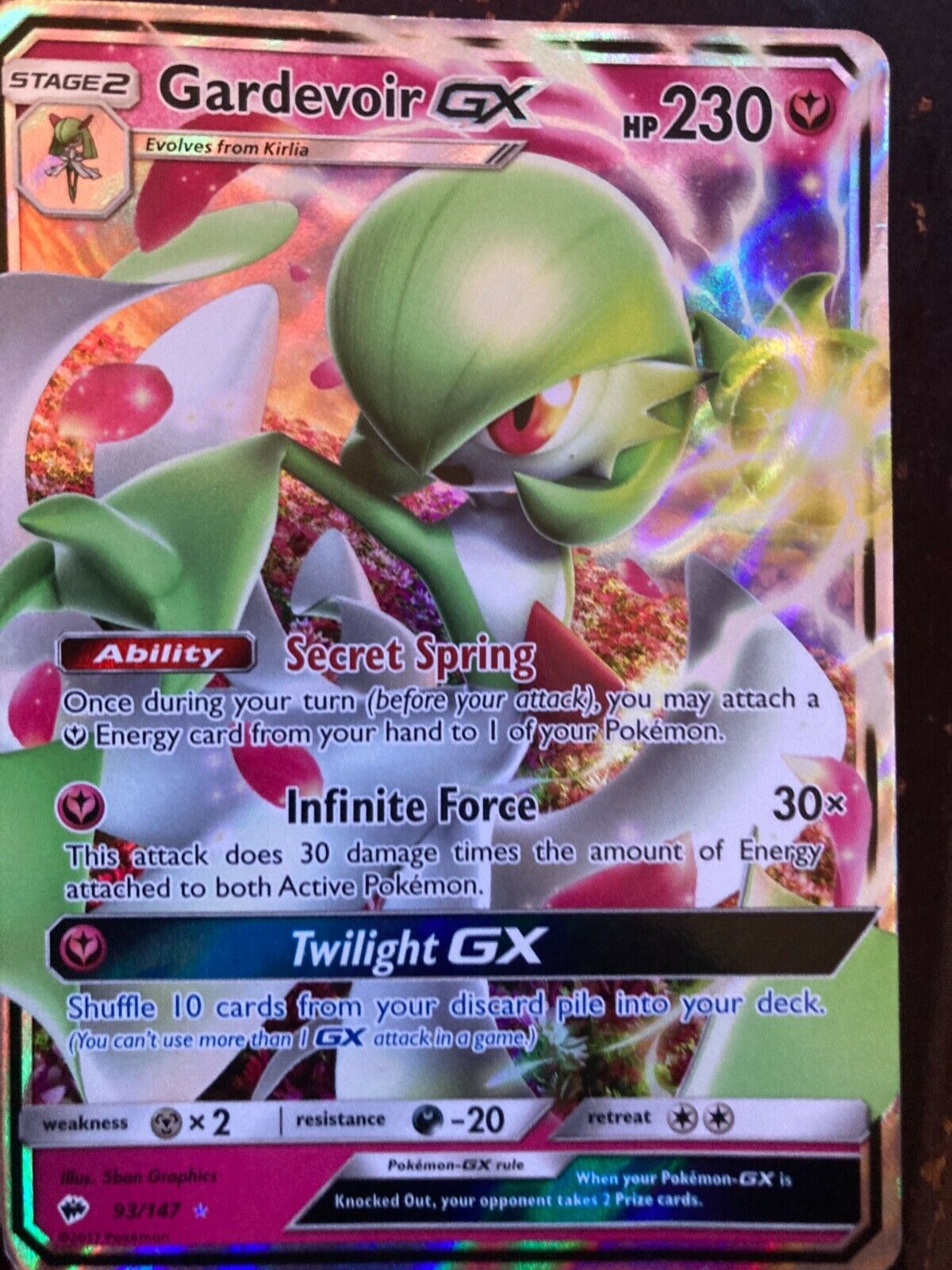 Carta Pokémon Gardevoir Gx Full Arte Original!