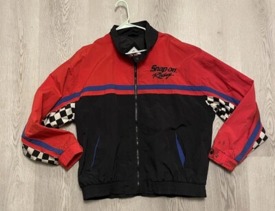 🔥🚨Vintage Snap-On Racing Team Jacket XL Checkered Full-Zip 🔥🚨Vintage Snap-On Racing Team Jacket XL Checkered Full-Zip