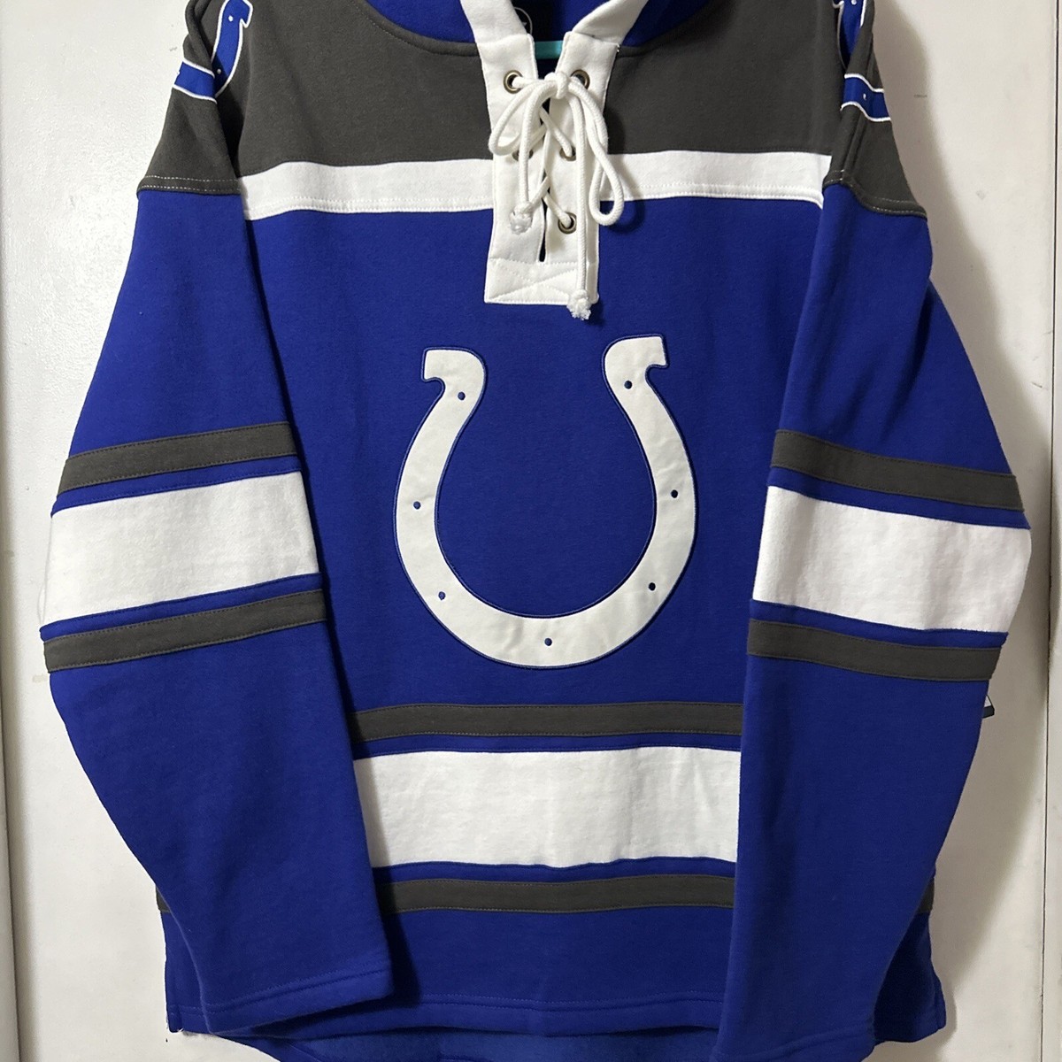 Indianapolis Colts '47 Brand Hockey Style Pull Over Hoodie Mens