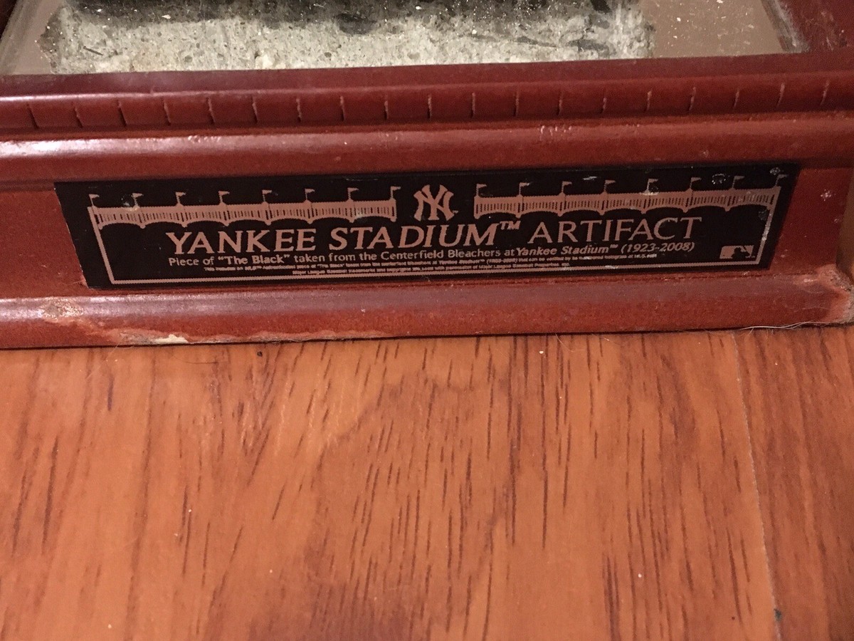 Original Yankee Stadium Centerfield Bleachers “The Black” W/ Glass