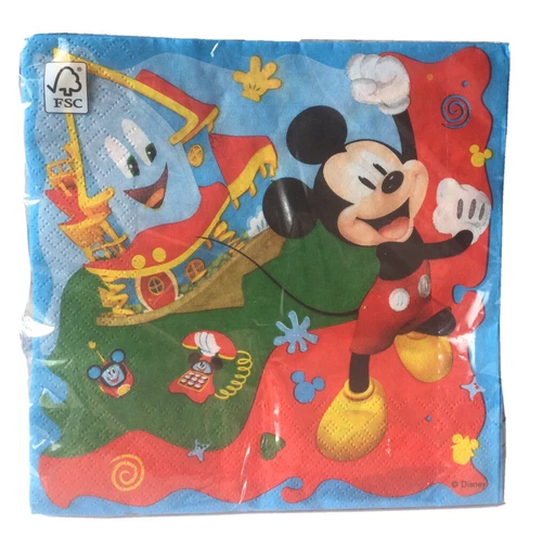 20 x Disney Mickey Mouse Paper Napkins ~ Kids Party ~Tableware ~ Birthday Party