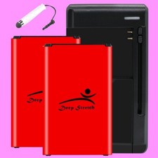 Long Life 2x 4050mAh Grade A Battery Wall Charger for LG X Style L56VL TracFone