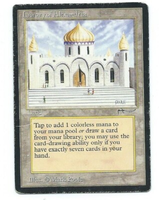 Magic MTG Arabian Nights Library of Alexandria Gathering Vintage