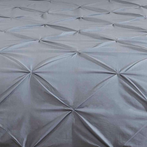 Balmoral Clavija Tuck Gris Tapa y Funda de Almohada Fundas Nórdicas - Super King - Imagen 2 de 3