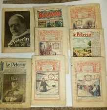 journaux anciens, revues,magazines,année 30/40,bayard,le Pelerin,sanctuaire