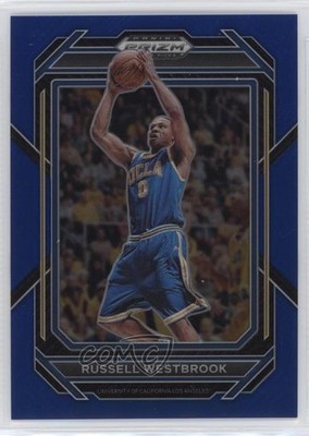 2023-24 Panini Prizm Draft Picks Blue Prizm 106/199 Russell Westbrook #55 02v3