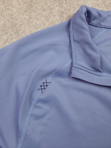 Maglione Rhone Quarter Zip Uomo Grande Blu Performance Manica Lunga Atletico - Foto 4 di 13