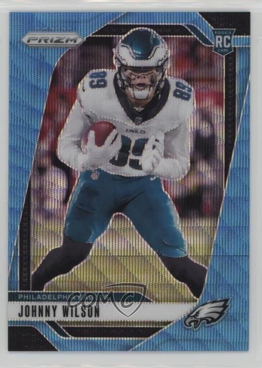 2024 Panini Prizm Rookies Blue Wave Prizm 141/230 Johnny Wilson #355 11oh