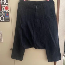 USED COMME DES GARCONS BLACK SAROUEL PANTS, SIZE XS GOOD