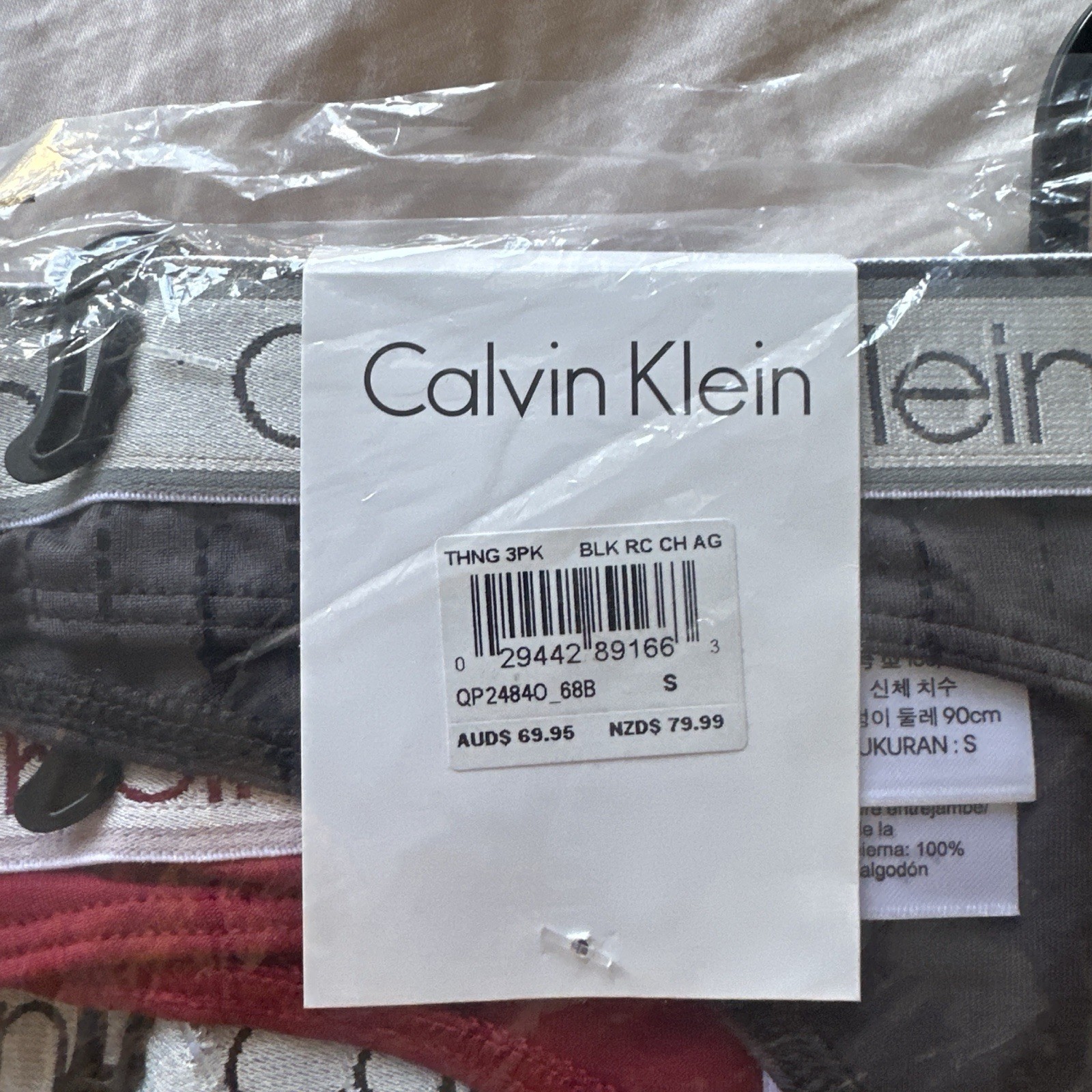 calvin klein underwear women 3 Pack Thongs RRP $69.96 image 5