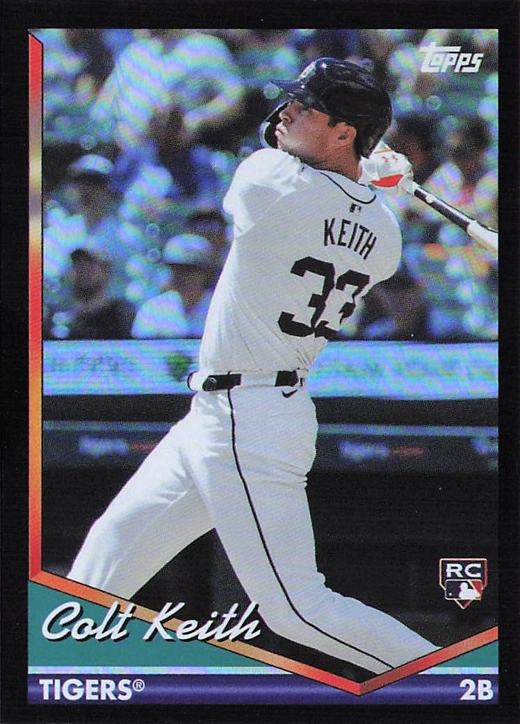 2024 Topps Archives 1994 Topps Colt Keith Rookie #272 Black Foilboard RC