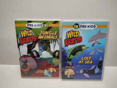 Wild Kratts - Jungle Animals + Lost At Sea (DVD 2012) PBS Kratt Brothers Clean