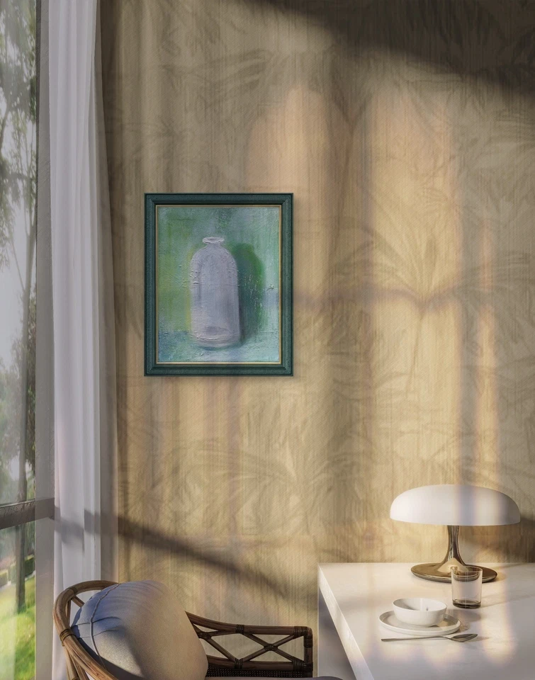 "瓶 #4"" 原版油画瓶 正品证书" — 第 2/4 张图片