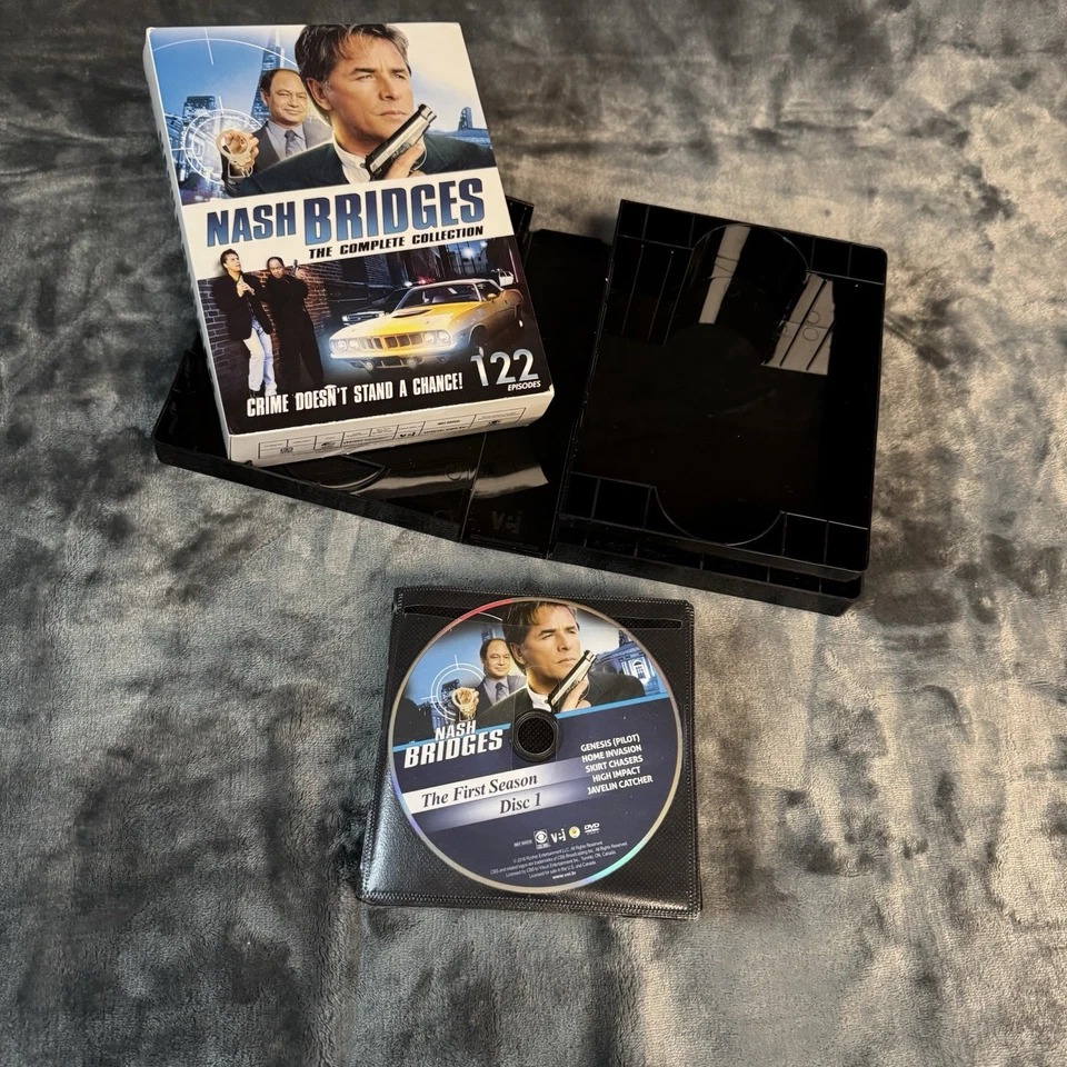 Nash Bridges: The Complete Collection 22-Disc DVD TV Series Seasons 1-6 OOP FS - image 3 of 4