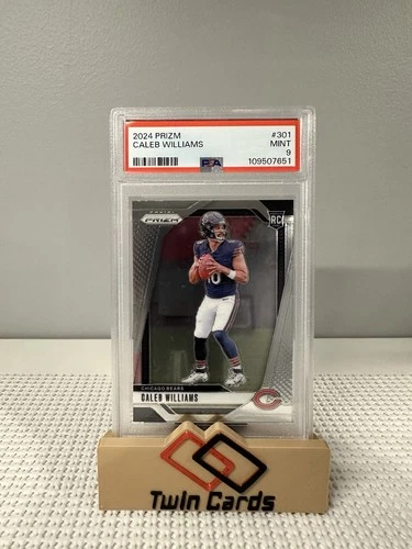 2024 Panini Prizm Caleb Williams Rookie #301 Chicago Bears PSA 9