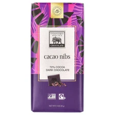 Cacao Nibs, Dark Chocolate, 72% Cocoa, 3 oz (85 g)