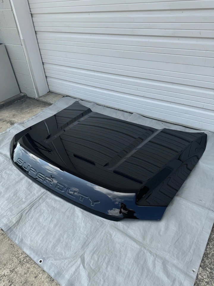 Ford F250 F350 Super Duty 2023-2025 nuevo capó OEM negro ágata Foto 3 de 4