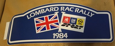 MOTOR SPORT 1984 LOMBARD RAC RALLYE ORIGINAL UNBENUTZT 8''x3'' AUFKLEBER