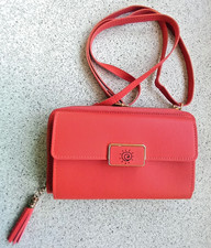 New Shoulder Small Bag Crossbody Strap Clutch Pouch Purse All in Orange