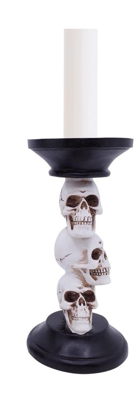 Halloween Skull Candle Holder  Decoration