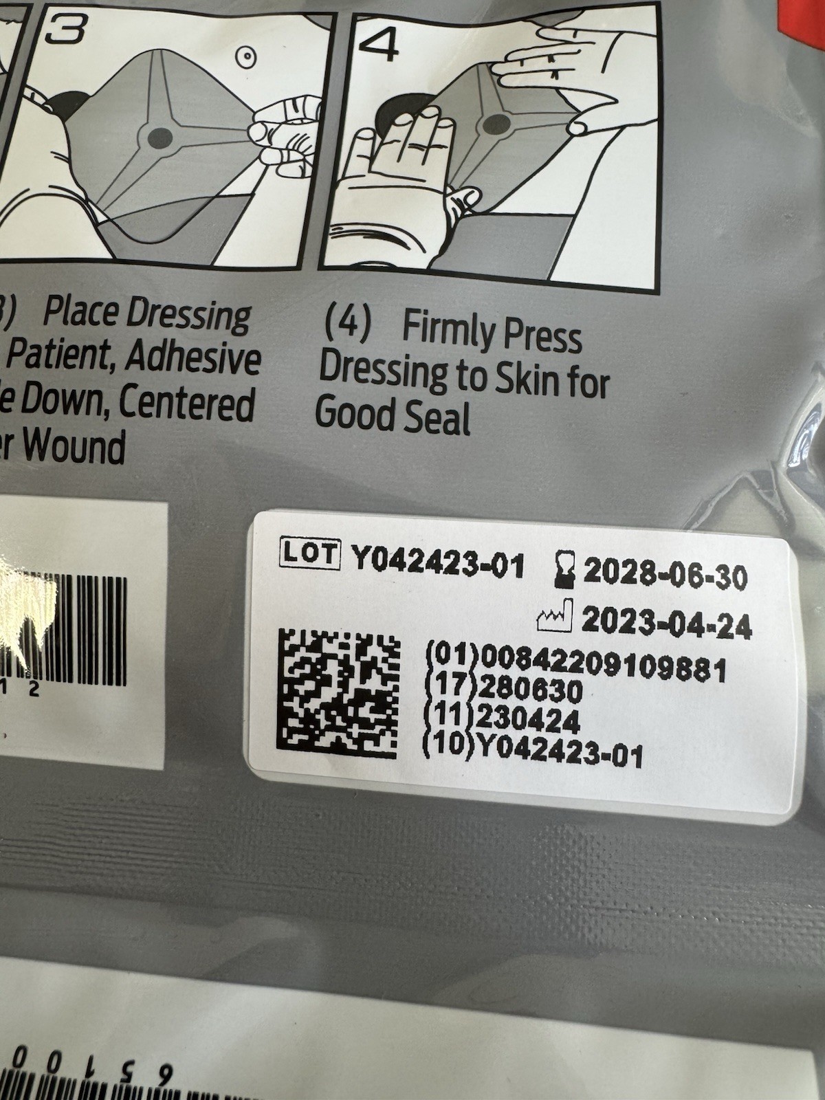 Twin Pack – HyFin® Vent Compact Chest Seal (2 Seals Total) | for Pneumothorax