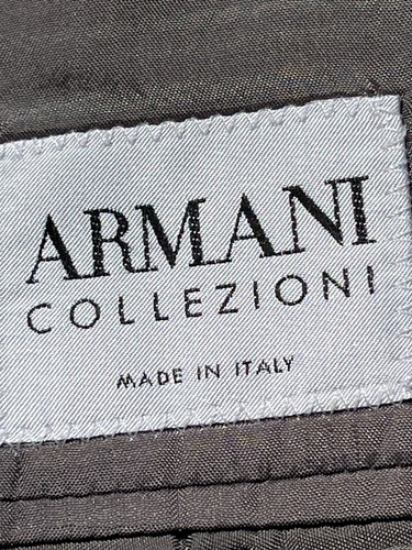 Armani Collizione Gray Blue Wool Pinstripe Men’s Suit 40r - Picture 10 of 17