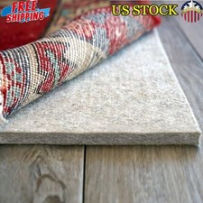 Eco-Friendly 100% Felt Rug Pad 1/2 In Thick Luxurious Comfort Floor Protector
