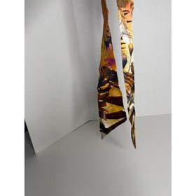 NEW Lise Charmel Silk Skinny Scarf Floral Marron/Maca