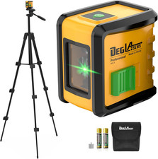 Self-Leveling Green Cross Line Laser Level with Tripod for Home Projects