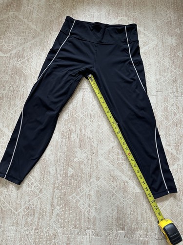 ATHLETA Nero Riflettente Tailwind 7/8 Taglia Stretta Large - Foto 8 di 14