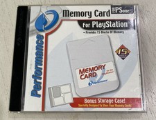 Performance PS1 Memory Cards In Jewel Case - Free Shipping