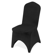VEVOR 50PCS Black Stretch Spandex Folding Chair Covers for Wedding Party Dining