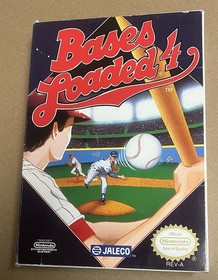 BASES LOADED 4 Game complete with Box & Manual Nintendo NES