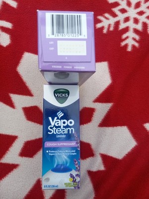 (2) Vicks VapoSteam Lavender  Liquid w/ Camphor Cough Suppressant 8oz Ex 11/26