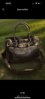 Michael Kors Black Leather Large Satchel