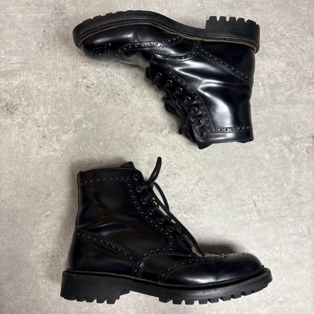 PRADA Commando Sole Boots, Leather, Black, Unisex, US7.5, From Japan, y9746 thumbnail 2