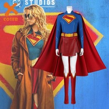 Xcoser 2026 Supergirl Legacy Supergirl Cosplay Costume Jumpsuits Cloak Boots Set