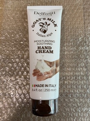 Delfanti Milano Ziegenmilch Feuchtigkeitsspendende Handcreme 250ml Supersize Versiegelt