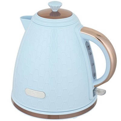 HOMCOM Wasserkocher, schnell kochend, 1,7 l, 3 kW, automatische Abschaltung, hellblau
