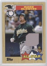 2022 Series 2 1987 Topps Baseball All-Star Relics Mark McGwire #87ASR-MM a4s