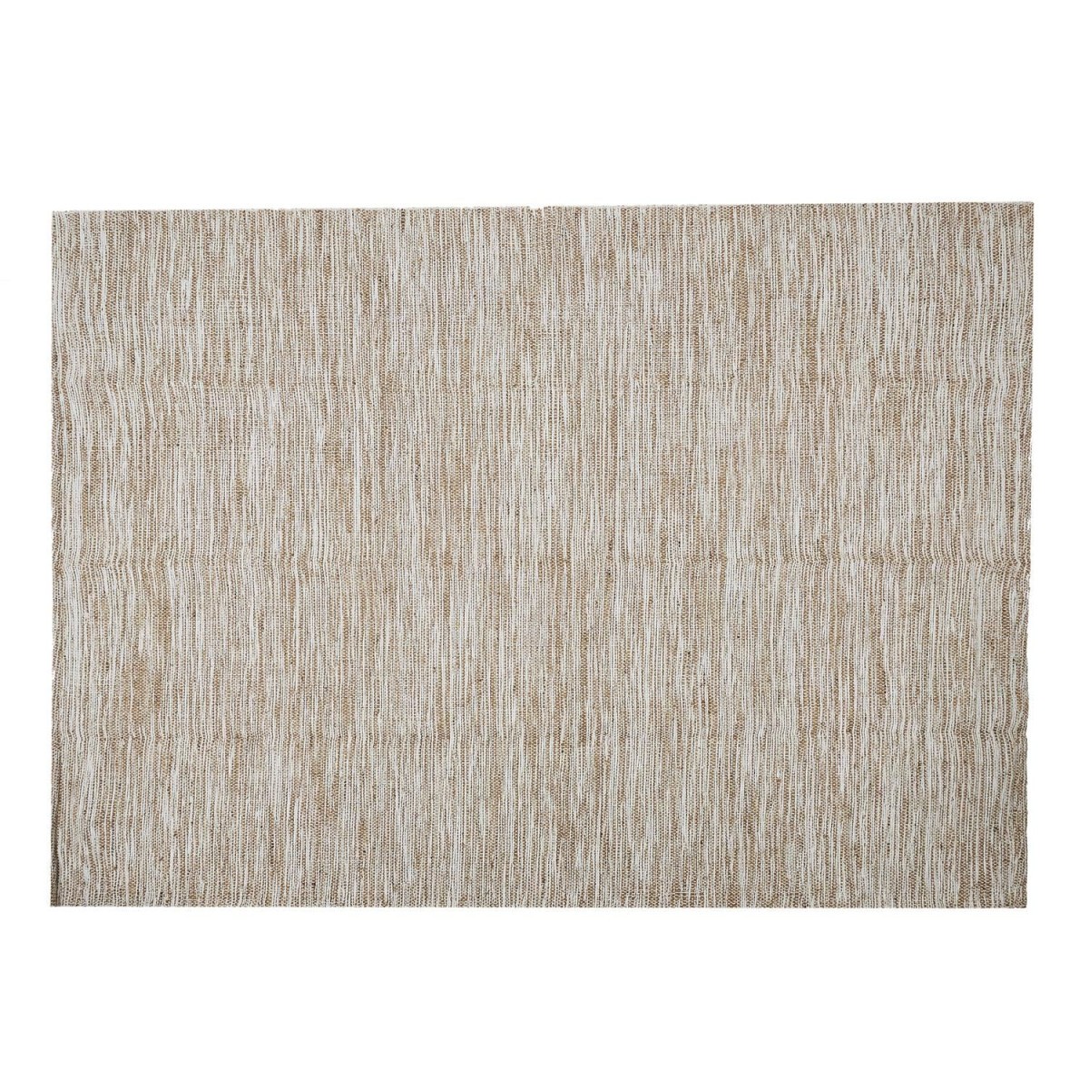 Tapis en jute salon rectangulaire Tema 120x170cm beige naturel