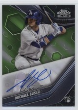 2023 Topps Chrome Black Green Refractor 26/99 Michael Busch #CBA-MB Auto 0z0q