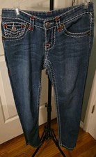 True Religion Billy Super T Contrast Thick Stitch Bootcut Jeans Women's Size 28