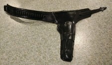 1960's-70's Marx Johnny West Sheriff Garrett Black Gun Belt Nice Cond #1