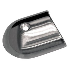 TACO 2-19/64" L x 1-7/8" H x 25/32" T Polished Stainless Steel Rub Rail End Cap